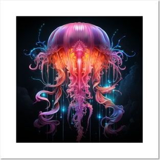 Neon Jellyfish #5 Posters and Art